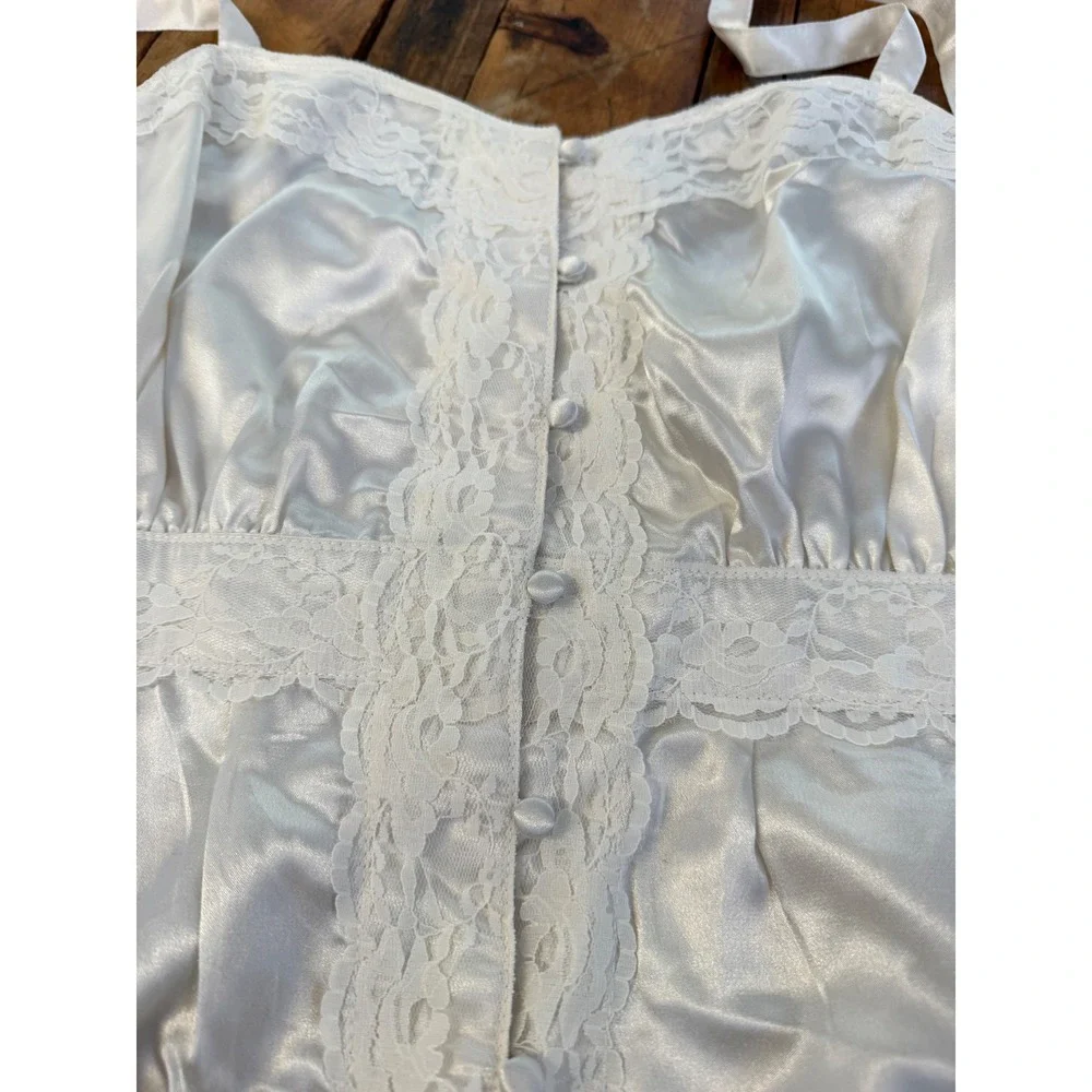 Parisian Satin Lace Cami Size 18/20 Coquette Fairycore Balletcore Y2K Romantic - Picture 5 of 9